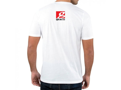 Grams Performance and Design Logo White T-Shirt - L - G35-99-6021