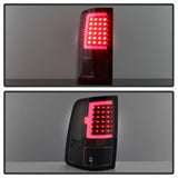 xTune 09-18 Dodge Ram 1500 LED Tail Lights - Black Smoke (ALT-ON-DR09-LBLED-BSM) - 9038488