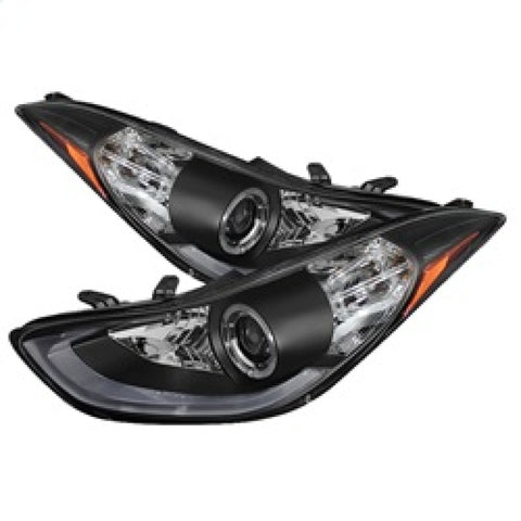 Spyder Hyundai Elantra 11-13 Projector Headlights LED Halo DRL Blk PRO-YD-HYELAN11-DRL-BK - 5073662