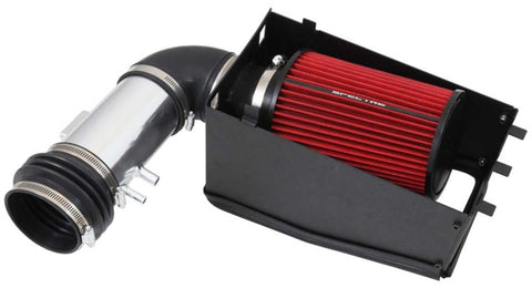 Spectre 11-14 Ford Edge V6-3.5/3.7L F/I Air Intake Kit - Polished w/Red Filter - 9019