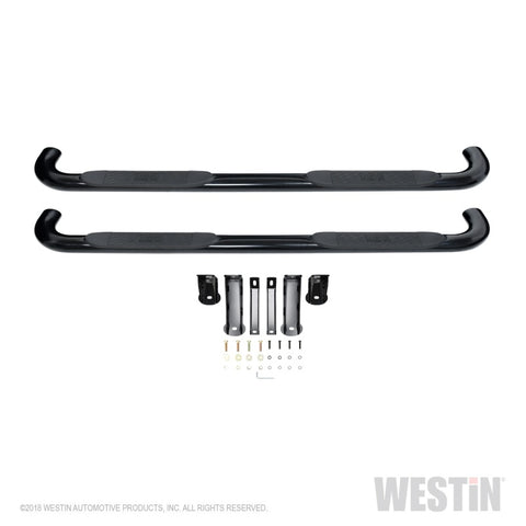 Westin 2019 Chevrolet Silverado/Sierra 1500 Crew Cab Platinum 4 Oval Nerf Step Bars - Black - 21-4135