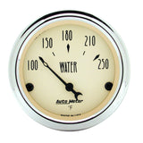 Autometer Antique Beige 5-Gauge Kit 3-1/8in Electrical Speedometer 190KPH - 1809-M