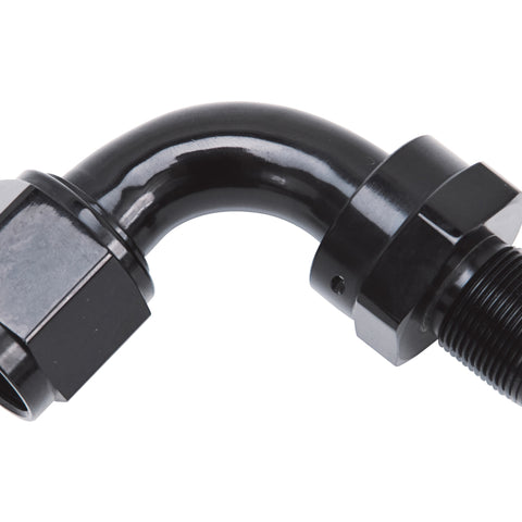 Russell Performance -6 AN 90 Degree Hose End Without Socket - Black - 615163