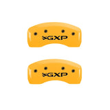 MGP 4 Caliper Covers Engraved Front Pontiac Rear Gxp Yellow Finish Blk Char 2005 Pontiac Bonneville - 18031SPXPYL