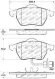 StopTech Performance Brake Pads - 309.05550