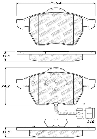 StopTech Performance Brake Pads - 309.05550