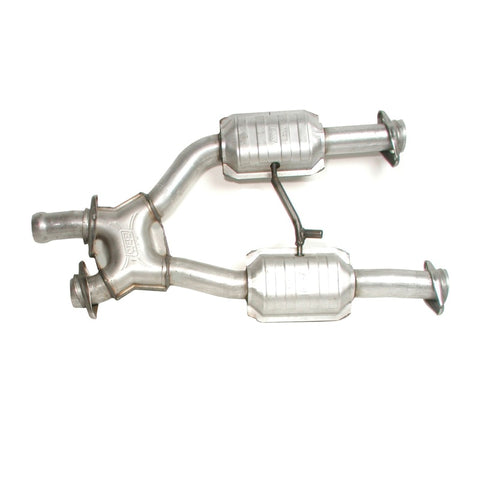 BBK 96-04 Mustang 4.6 GT / Cobra Short Mid X Pipe w Catalytic Converters 2-1/2 For Long Tube Headers - 1638