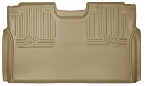 Husky Liners 15 Ford F-150 SuperCrew Cab WeatherBeater Tan 2nd Seat Floor Liner - 19373