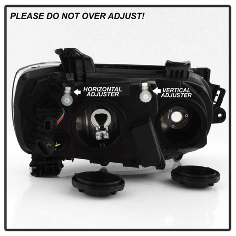 xTune 12-15 Chevy Sonic Driver Side Halogen Headlight - Black OEM Left (HD-JH-CSON12-BK-L) - 9943188