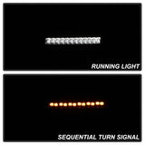 Spyder Jeep Wrangler 2018-2019 ( LED Model Only) LED Front Bumper Lights - Sequential Signal - Black - 5086808