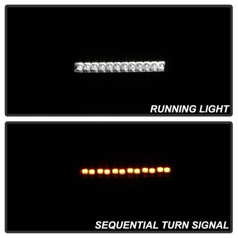 Spyder Jeep Wrangler 2018-2019 ( LED Model Only) LED Front Bumper Lights - Sequential Signal - Black - 5086808