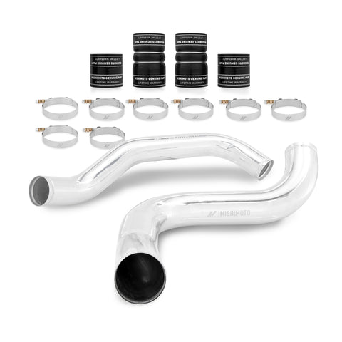 Mishimoto 99-03 Ford 7.3L Powerstroke PSD Silver Intercooler Kit w/ Polished Pipes - MMINT-F2D-99KSLP