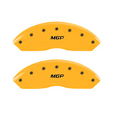 MGP 2 Caliper Covers Engraved Front MGP Yellow Finish Black Characters 1997 GMC Yukon - 34012FMGPYL