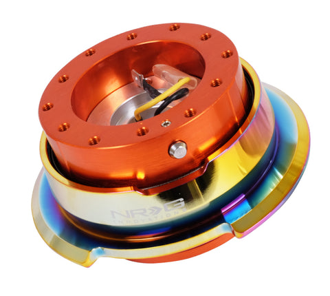 NRG Quick Release Gen 2.8 - Orange Body / Neochrome Ring - SRK-280OR-MC