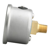 Autometer AutoGage 1.5in Liquid Filled Mechanical 0-15 PSI Fuel Pressure Gauge - White - 2175