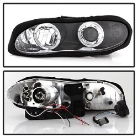 Spyder Chevy Camaro 98-02 Projector Headlights LED Halo LED Blk - Low H1 PRO-YD-CCAM98-HL-BK - 5009234