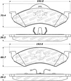 StopTech Street Select Brake Pads - 305.08200