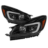 xTune 13-16 Ford Escape LED Light Bar Halogen Projector Headlights - Black (PRO-JH-FESCA13-LB-BK) - 9042904