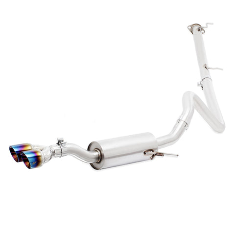 Mishimoto 14-16 Ford Fiesta ST 1.6L 2.5in Stainless Steel Cat-Back Exhaust w/ Burnt Ti Tips - MMEXH-FIST-14BT