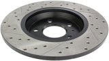 StopTech Power Slot 09-10 Audi A4/A4 Quattro / 08-10 A5 / 10 S4 Rear Left Drilled & Slotted Rotor - 127.33127L