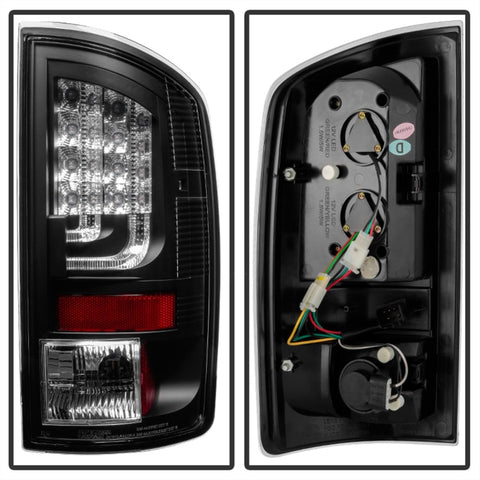 Spyder Dodge Ram 02-06 1500 Version 2 LED Tail Light - Black ALT-YD-DRAM02V2-LED-BK - 5081810