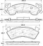 StopTech Street Brake Pads - Rear - 308.06140