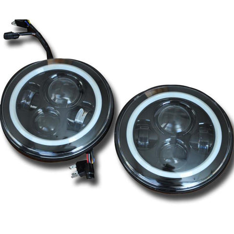 DV8 Offroad 07-18 Jeep Wrangler JK LED Projector Headlights - HL7JK-01