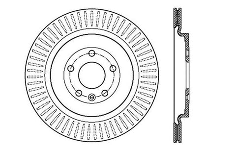 StopTech Slotted & Drilled Sport Brake Rotor - 127.65137L