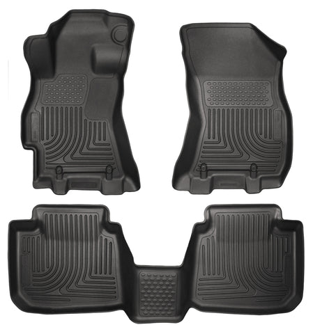 Husky Liners 2015 Subaru Legacy/Outback Weatherbeater Black Front & 2nd Seat Floor Liners - 99671