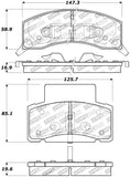 StopTech Sport Brake Pads w/Shims and Hardware - 309.04590