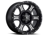 ICON Shield 17x8.5 6x135 6mm Offset 5in BS 87.1mm Bore Satin Black/Machined Wheel - 1017856350MB