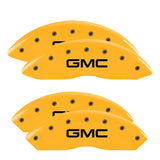 MGP 4 Caliper Covers Engraved F & R Gm Style/Hybrid Yellow Finish Black Char 2002 GMC Sierra 1500 - 34006SHYBYL