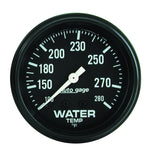 Autometer AutoGage 2 5/8in Mechanical 100-280 Deg Water Temp Gauge - Black - 2313