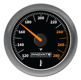 Innovate MTX Analog Oil/Water Temp Gauge Kit - Black Dial - 3861