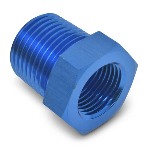 Russell Performance 3/8in Male to 1/8in Female Pipe Bushing Reducer (Blue) - 661570