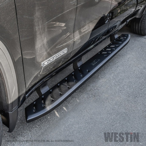 Westin 2019 Chevrolet Silverado/Sierra 1500 Crew Cab Thrasher Running Boards - Textured Black - 28-81265