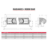 Rigid Industries Radiance+ 20in. RGBW Light Bar - 220053