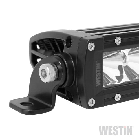 Westin Xtreme LED Light Bar Low Profile Single Row 6 inch Flood w/5W Cree - Black - 09-12270-6F