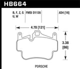 Hawk 06-12 Porsche 911/ Boxter / Cayman DTC-70 Race Brake Pads - HB664U.634