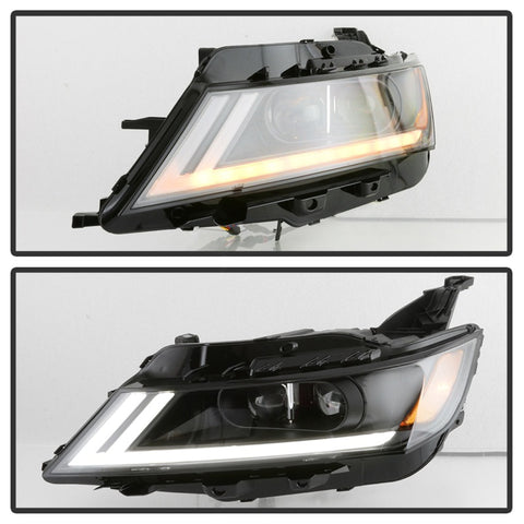 xTune 14-18 Chevy Impala (Excl Limited) DRL Halogen Proj Headlights - Blk (PRO-JH-CIM15-LB-BK) - 9042874