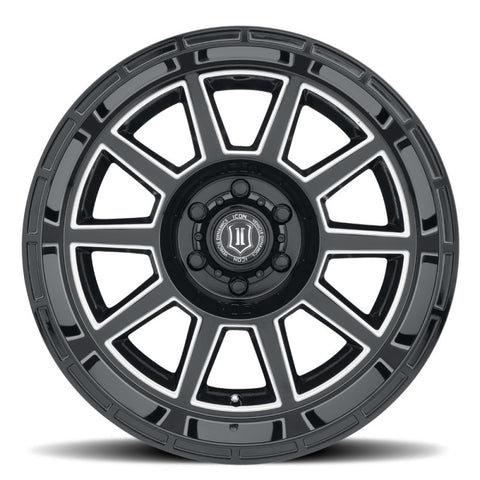 ICON Recoil 20x10 6x135 -24mm Offset 4.5in BS Gloss Black Milled Spokes Wheel - 6220106345GBMW