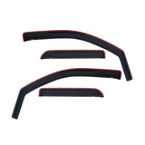 Westin 2008-2012 Ford/Mercury Escape Wade In-Channel Wind Deflector 4pc - Smoke - 72-37403