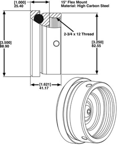 SPC Performance END MOUNT & ADAPTOR ASSY - 25501