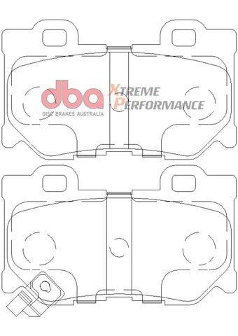 DBA 2009+ Nissan 370Z XP Extreme Performance Rear Brake Pads - DB2401XP