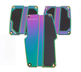 NRG Brushed Aluminum Sport Pedal M/T - Neochrome w/Black Carbon - PDL-100MC