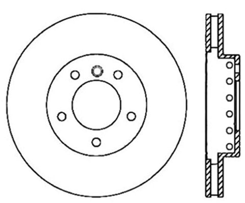 StopTech Drilled Sport Brake Rotor - 128.34072R