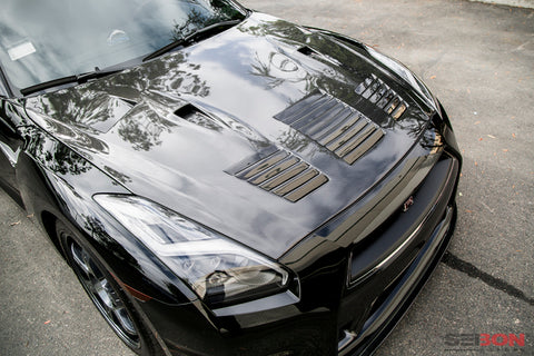 Seibon 09-12 Nissan GTR R35 GTII-Style Carbon Fiber Hood - HD0910NSGTR-GTII