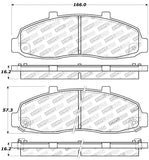 StopTech Sport Brake Pads w/Shims and Hardware - Front - 309.06790