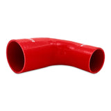 Mishimoto Silicone Reducer Coupler 90 Degree 2.5in to 3.25in - Red - MMCP-R90-25325RD