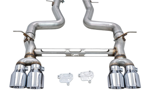 AWE Tuning BMW F8X M3/M4 Track Edition Catback Exhaust - Chrome Silver Tips - 3020-42082